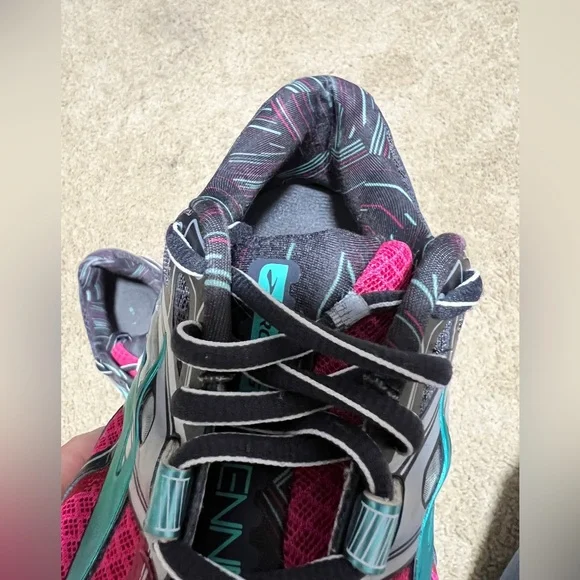 Brooks Ravenna 7 Pink Teal Stability Running Shoes Women’s 9.5 - Picture 6 of 12